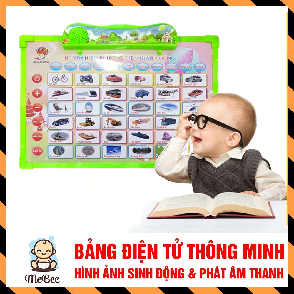 [Mã TOYSEP giảm 10% tối đa 15K đơn bất kỳ] Bảng điện tử thông minh 11 chủ đề Anh - Việt cho bé