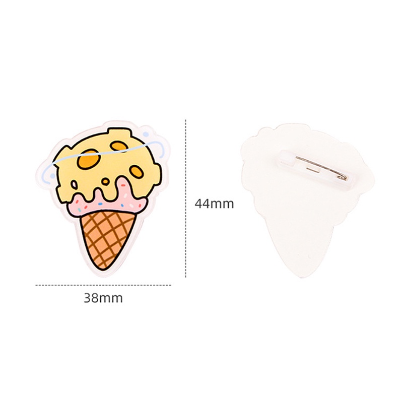 1 Trâm Cài Áo Hình Động Vật Dễ Thương Bằng Acrylic