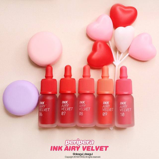 [Mẫu 2019 - 10 màu] Son kem nhẹ môi Peripera Ink Airy Velvet