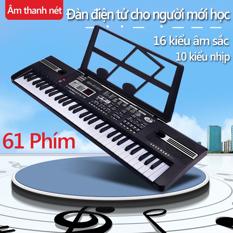 MUSTS6104 Đàn organ điện tử 61 phím trẻ em đa chức năng đồ chơi organ điện tử cho trẻ em mới bắt đầu học đàn