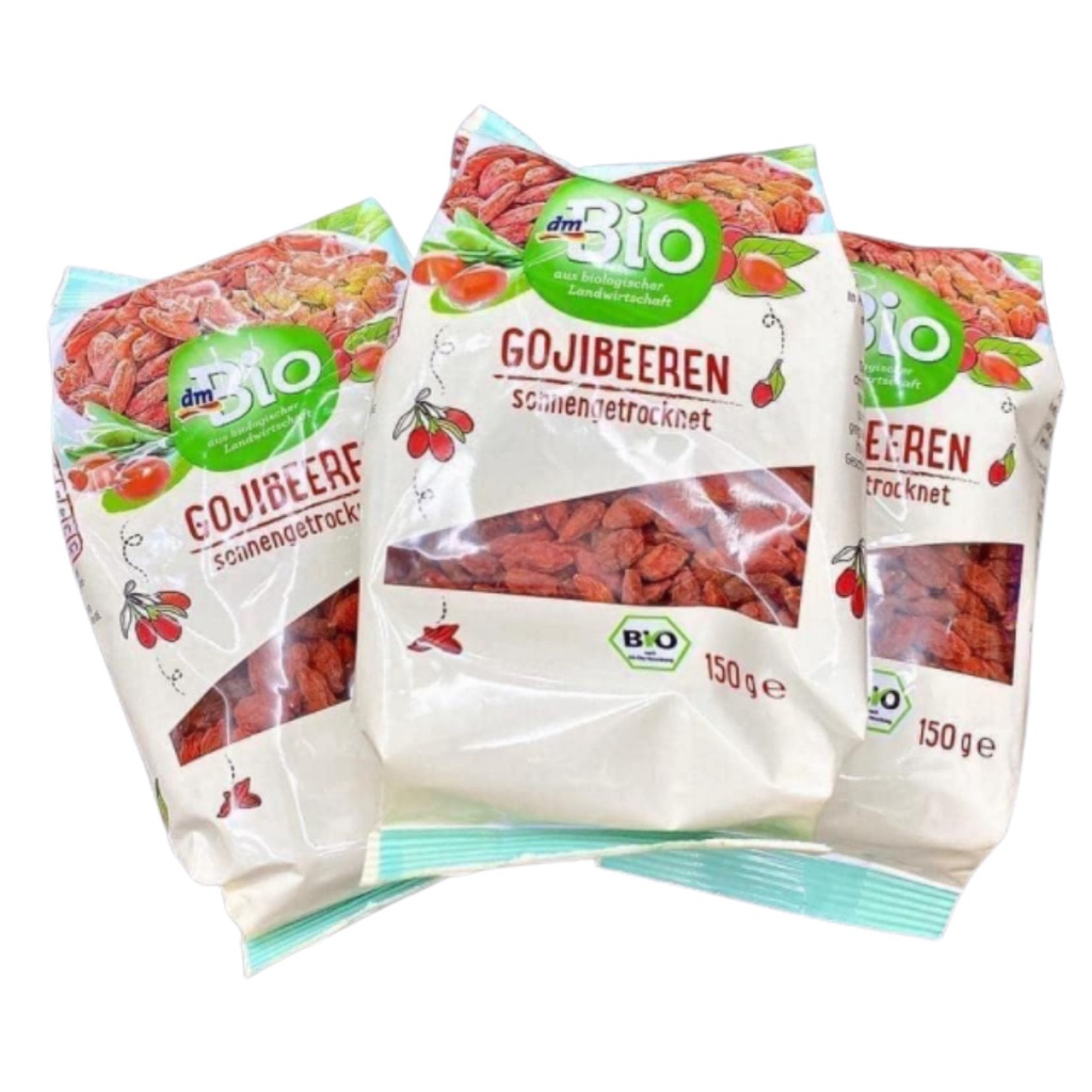 Hạt kỳ tử hữu cơ organic DM Bio Goji Beeren Đức 150g tốt cho sức khoẻ &amp; trẻ nhỏ - Shop Viloet