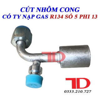 Cút nhôm cong có ty nạp gas R134 số 5
