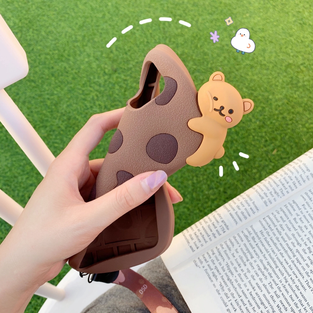 Ốp điện thoại mềm in hình gấu 3d cho Xiaomi Redmi Note 8 Pro Note 7 Mi 10T Lite Pocophone X2 10 Pro 8 8lite 9