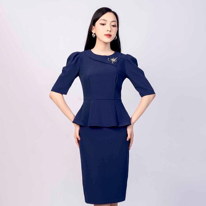 Set bộ cổ tròn đính hạt MMOutfit M-SB080421061