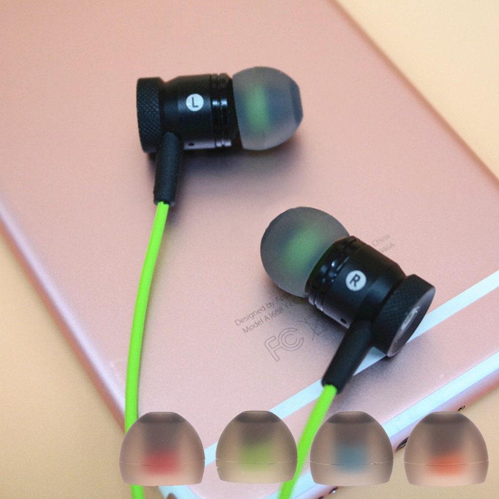 Set 3 cặp (6 chiếc) nút bọc tai nghe nhét tai bằng silicon thay thế tiện dụng