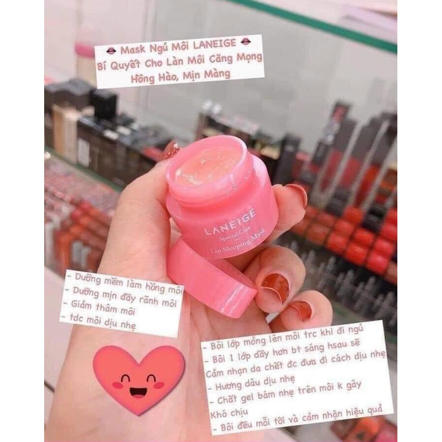 Mặt nạ ngủ dưỡng môi- Ủ MÔI LANEIGE SIZE MINI hương hoa quả