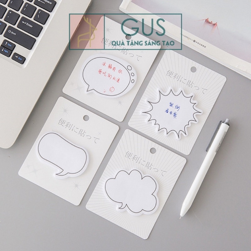 Giấy nhớ giấy note ghi chú hình đám mây phong cách Nhật Bản Gusshop