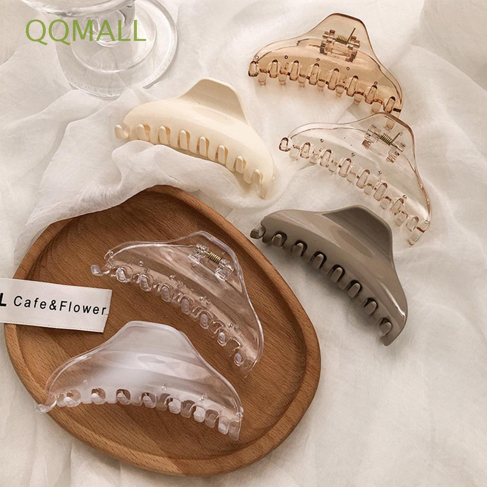 Kẹp Tóc Càng Cua Trong Suốt Đơn Giản Nhiều Màu Xinh Xắn Cho Nữ