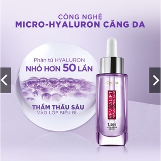 Serum ha - l'oreal paris revitalift 1.5% ha - dưỡng ẩm mượt, căng bóng da