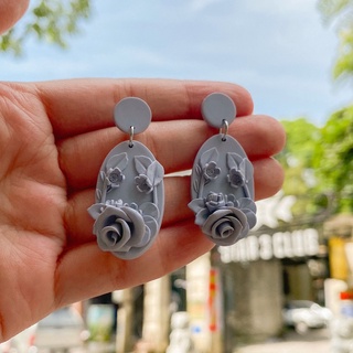 Khuyên tai đất sét nung Polymer Clay (Cement Tone)