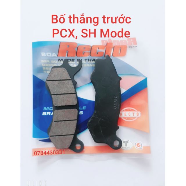 Bố thắng trước PCX,SH Mode  Recto,  thái lan.