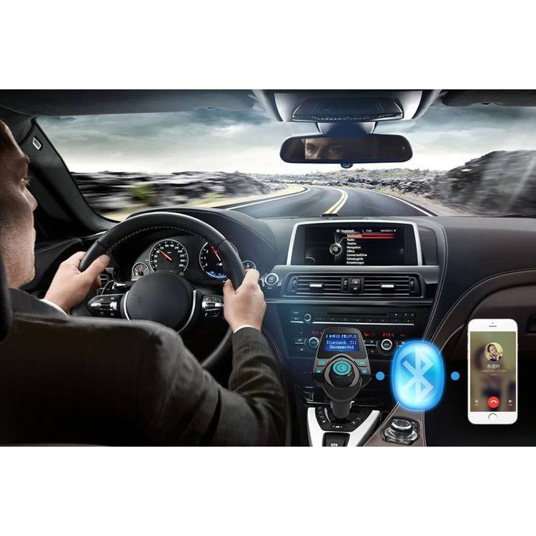 Tẩu MP3 Bluetooth nghe nhạc và điện thoại rảnh tay trên ô tô