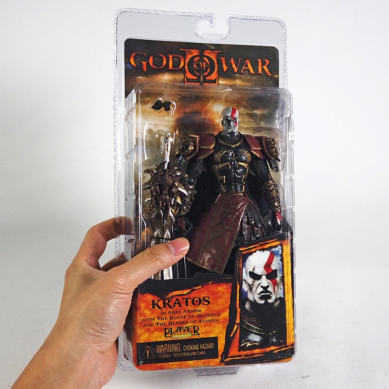 Mô Hình NECA God of War 2 II Kratos In Ares Armor W Blades Bằng PVC