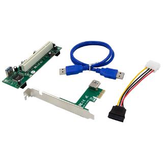 Card Mở Rộng Pci-Express Sang Pci Với 4 Pin Sata Cho Pc