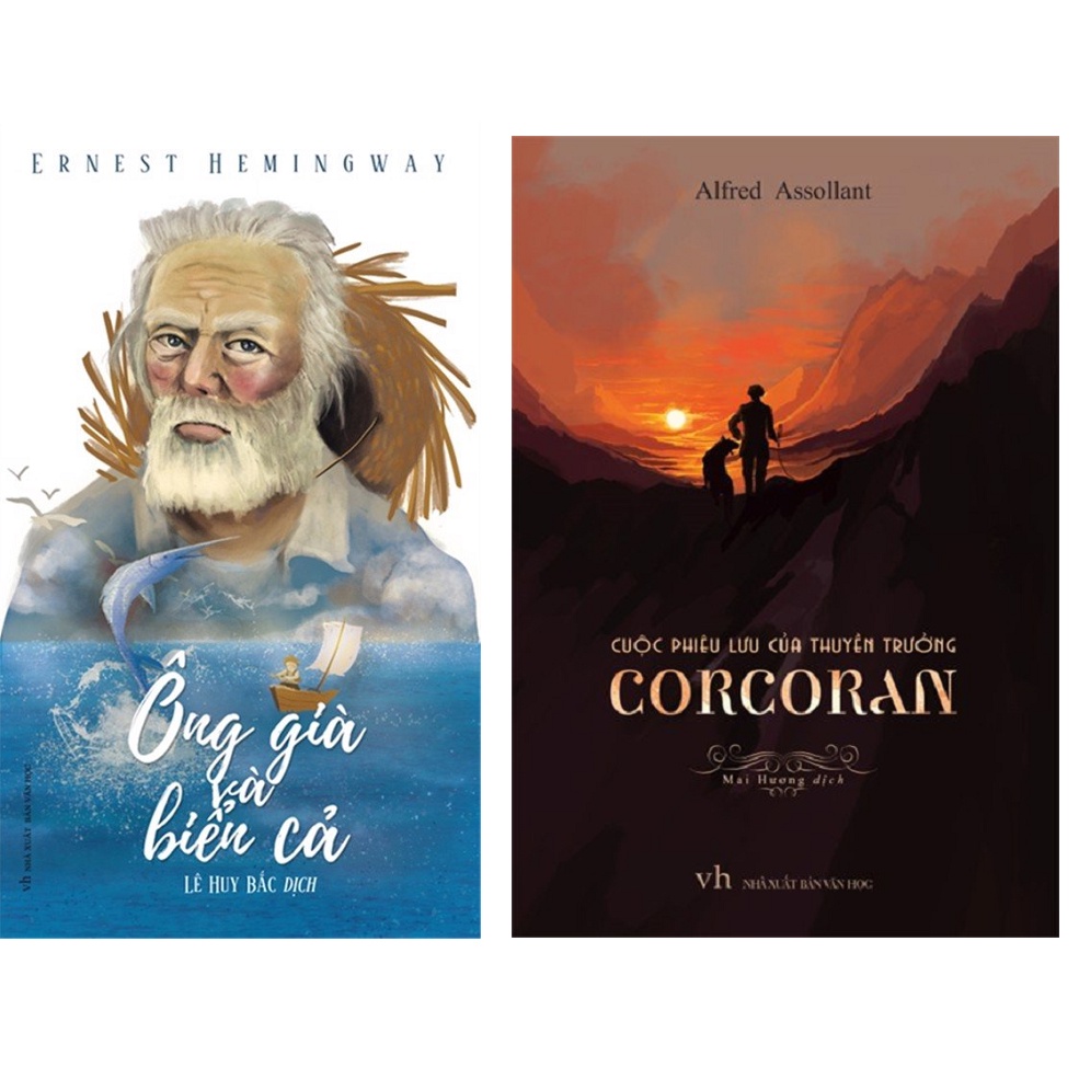 Sách - Bộ 2 truyện: Ông già và biển cả, Cuộc phiêu lưu của thuyền trưởng Corcoran - ML-VHTG0203