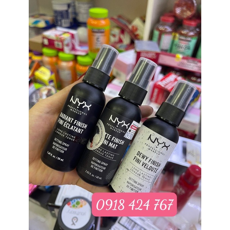 Xịt khoáng trang điểm Nyx khoá lớp trang điểm