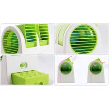 Quạt hơi nước, quạt đá xông tinh dầu mini 2 ngăn