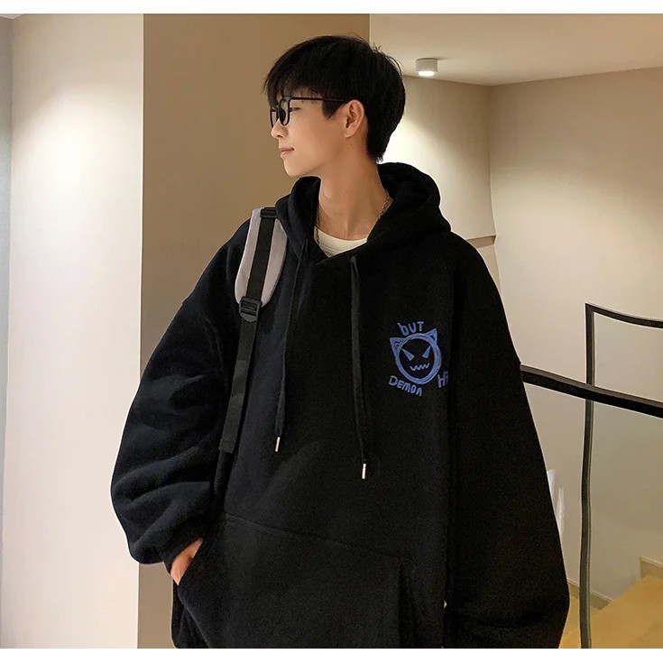 Áo hoodie có nón thời trang Hàn Quốc dễ phối đồ cho cặp đôi đại học M-5XL