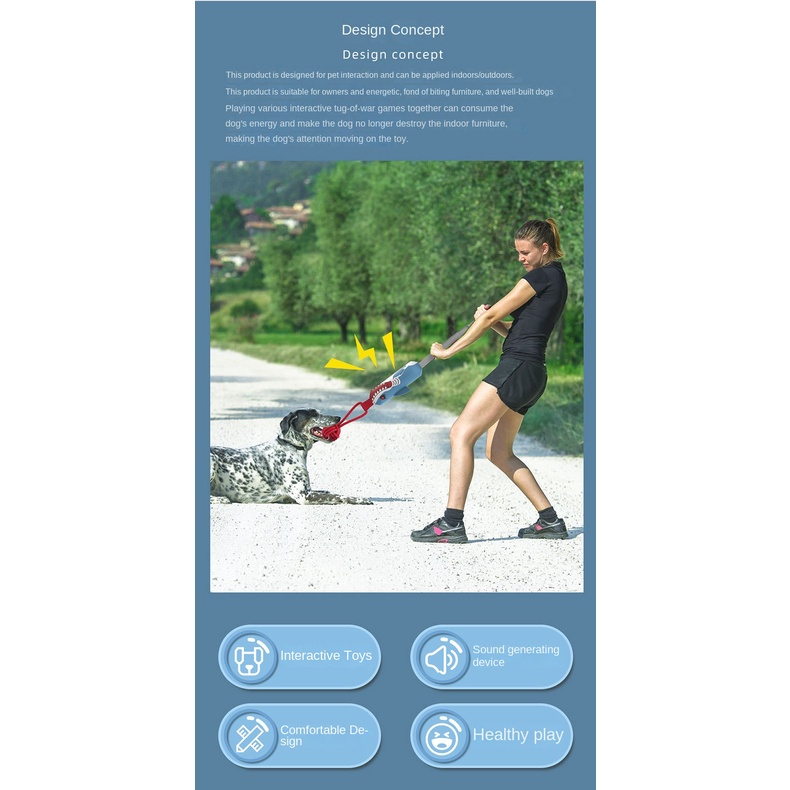 Sản Phẩm Mới Của Amazon Đồ Chơi Bóng cotton Có Âm Thanh Tương Tác Tương Tác Thú Cưng tug-war