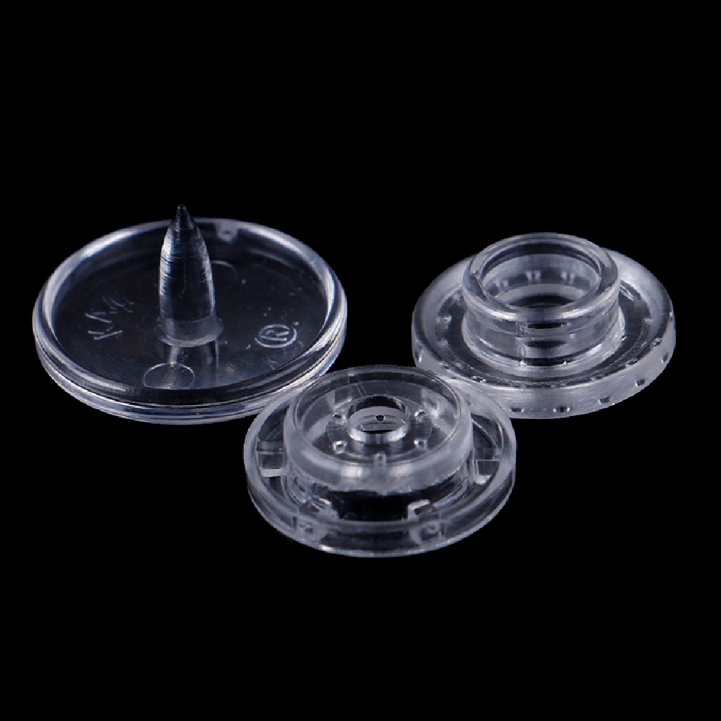 Set 50 Nút Bấm 12mm kam T5 Bằng Nhựa Trong Suốt Tiện Dụng