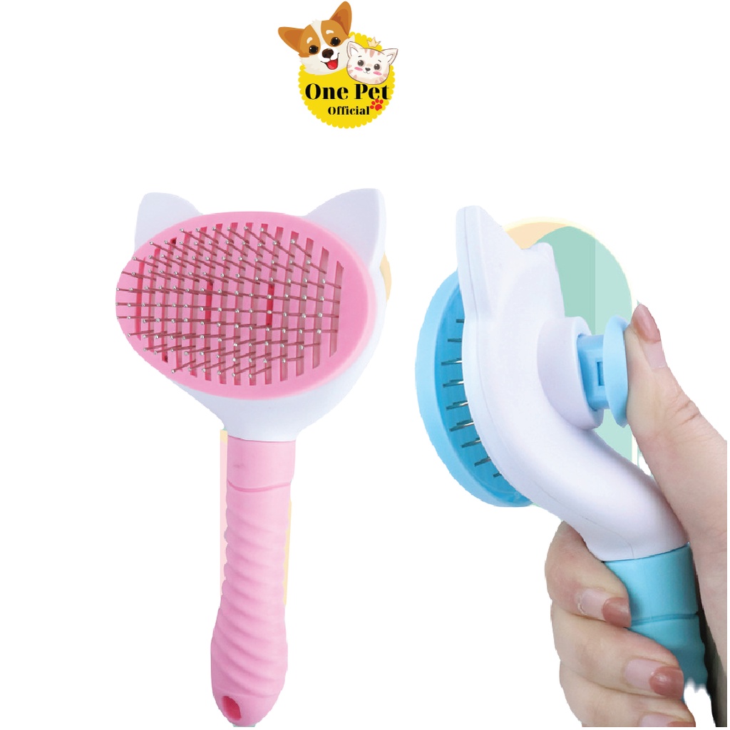 Lược chải lông Chó, Lược chải lông có nút bấm lấy lông - One Pet Shop