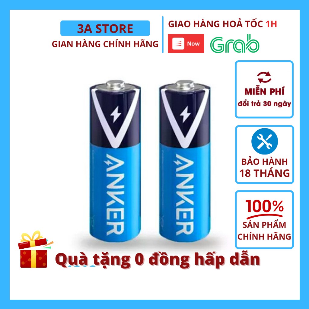 Pin kiềm Anker B1810 B1820 AA/AAA Alkaline 2 viên 3astore