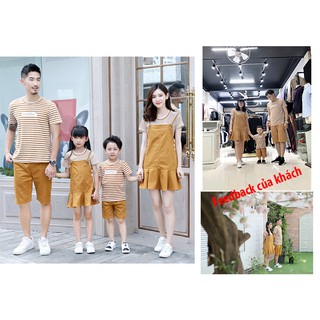 Đồ bộ gia đình kẻ sọc kèm yếm(có ảnh thật ở cuối)