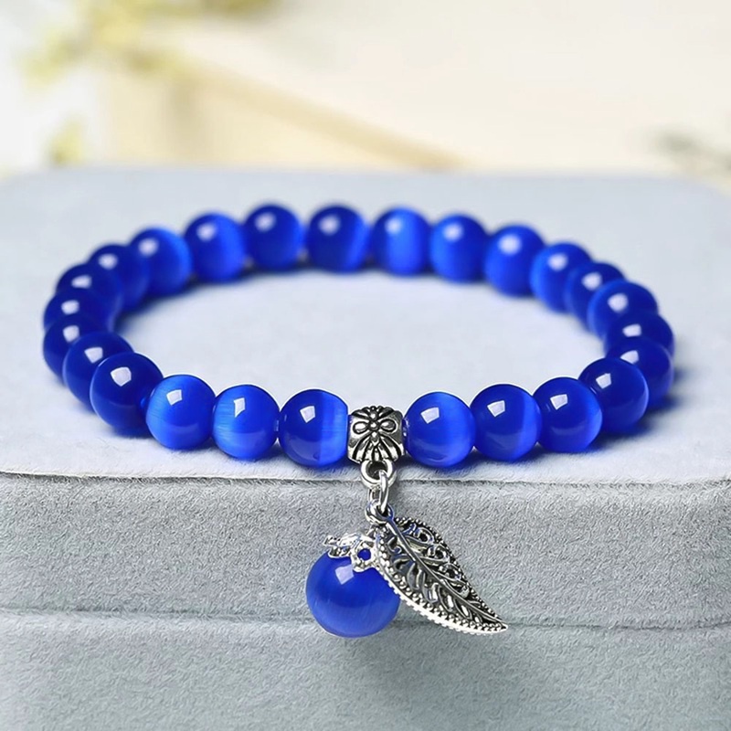 Vòng tay đá mắt mèo nhiều màu sắc