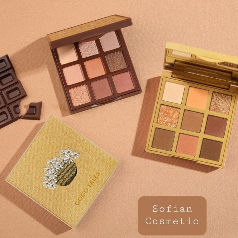 GOGO TALES - Bảng phấn mắt nội địa Trung GogoTales Admiring Velvet Eyeshadow Palette 9 màu nhũ lì, chống nước | BigBuy360 - bigbuy360.vn