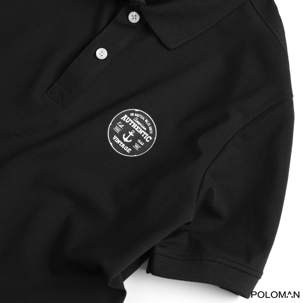 Áo thun Polo nam cổ bẻ NEMO in họa tiết chất vải Cá Sấu Cotton xuất xịn,chuẩn form Đen P41-POLOMAN | BigBuy360 - bigbuy360.vn