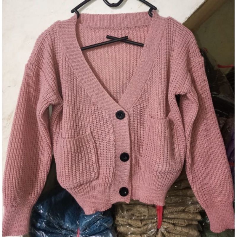 Áo Khoác Len cardigan Màu Kẹo Xinh Xắn Cho Bé Từ 4-7 Tuổi