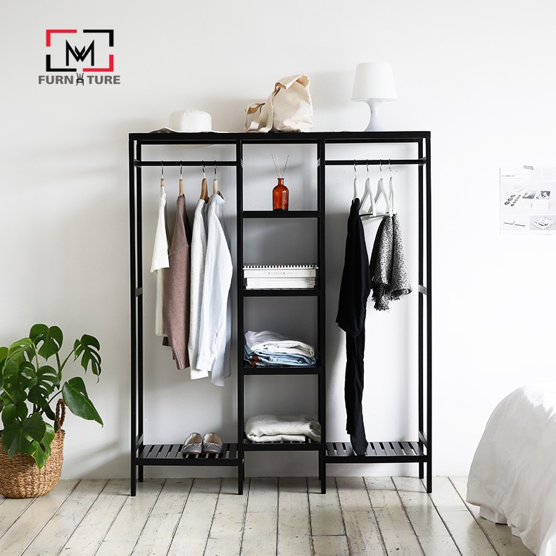 TỦ TREO LẮP RÁP HÀN QUỐC TIỆN LỢI - TRIPLE CLOSET - BLACK