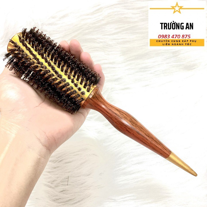 (Hàng Salon) Lược tròn sấy tóc tạo kiểu cao cấp KH Lina Aluminum Round Brush