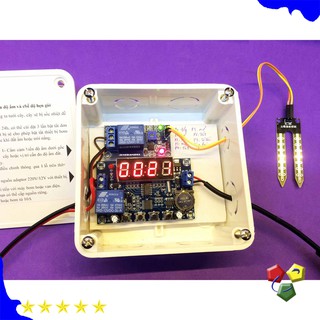 Bộ tưới cây tự động bằng cảm biến độ ẩm và hẹn giờ