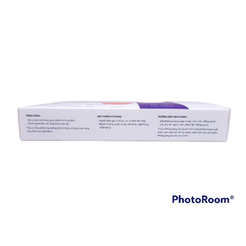 Heviho giúp giảm đau rát họng, giảm ho, long đờm