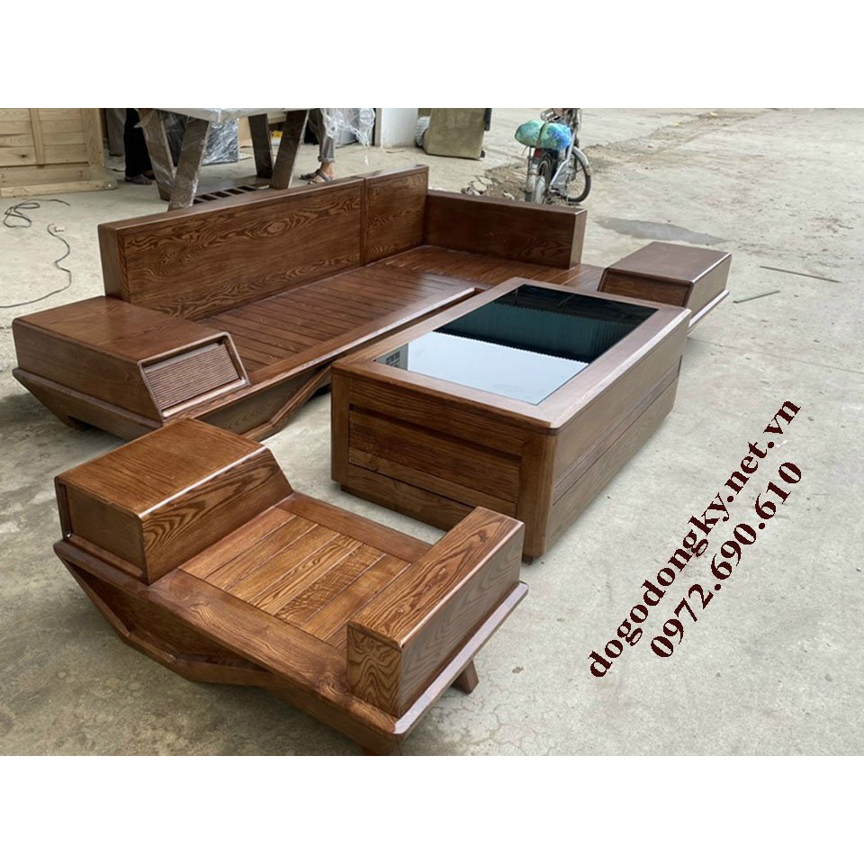 Bộ Bàn Ghế Sofa Gỗ Óc Chó Hiện đại
