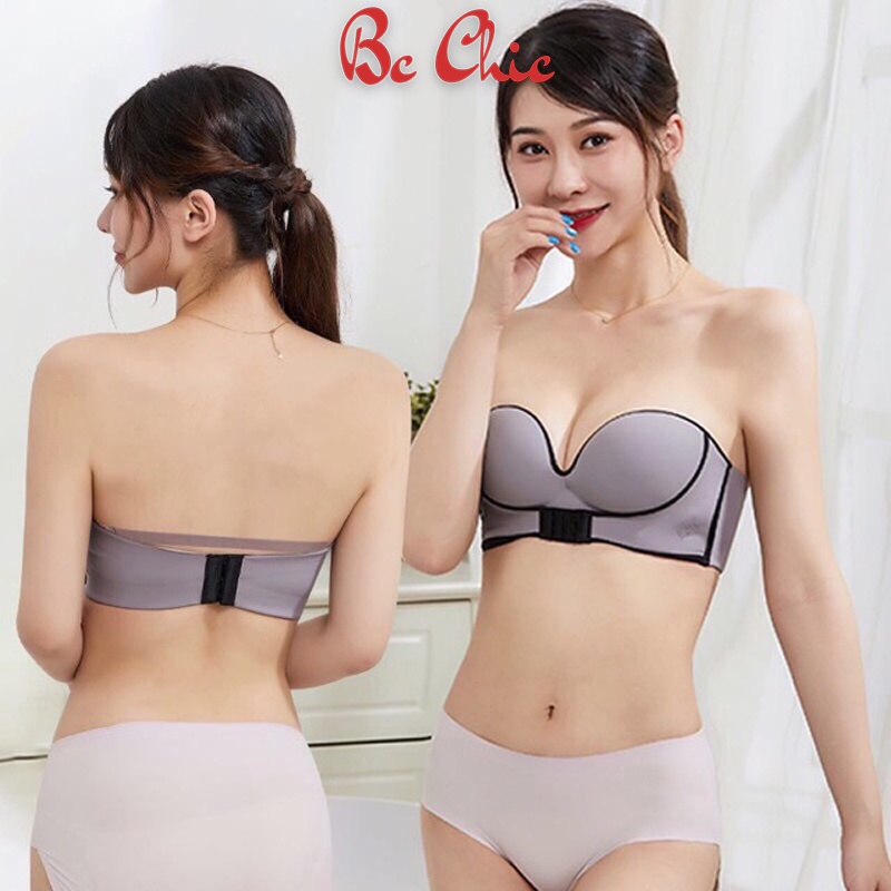 Áo Lót Nữ , Áo Ngực Nữ Đúc Su Cup Ngực viền đen nâng vòng 1 gợi cảm mã A02viền BC_CHIC LINGERIE