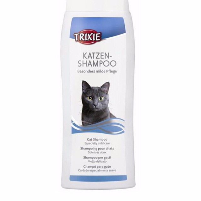 Sữa Tắm Cho Mèo Lông Dài Và Mèo Lông Ngắn Trixie Cat Shampoo 250ml - sữa tắm cho chó