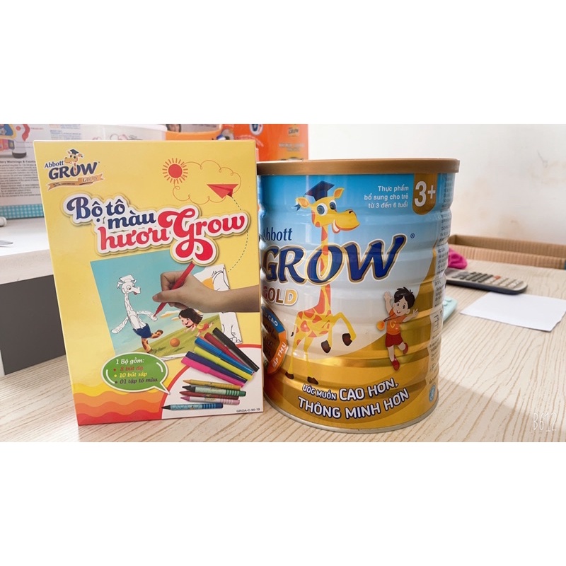 Sữa bột Abbott grow 3+ 1kg7- tặng bộ tô màu