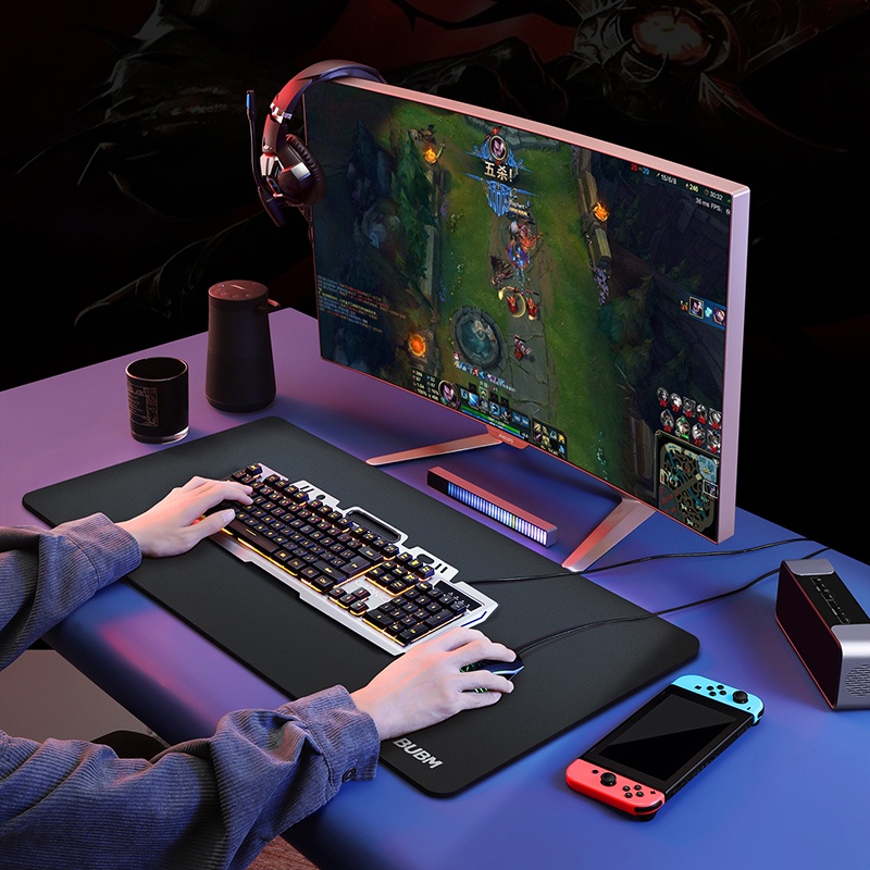 Tấm Lót Chuột Và Bàn Phím Chơi Game 6MM Bằng Cao Su Mềm Chống Trượt 80cmx40cm / 90cmx40cm