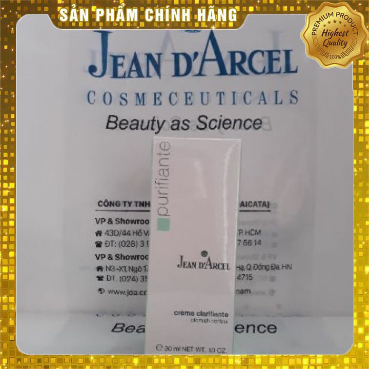 Kem mụn Jean D'Arcel 🌺 HÀNG AUTH 🌺 Kem chấm mụn -  Blemish Control 30ml - Giảm sưng mụn cấp tốc Germany