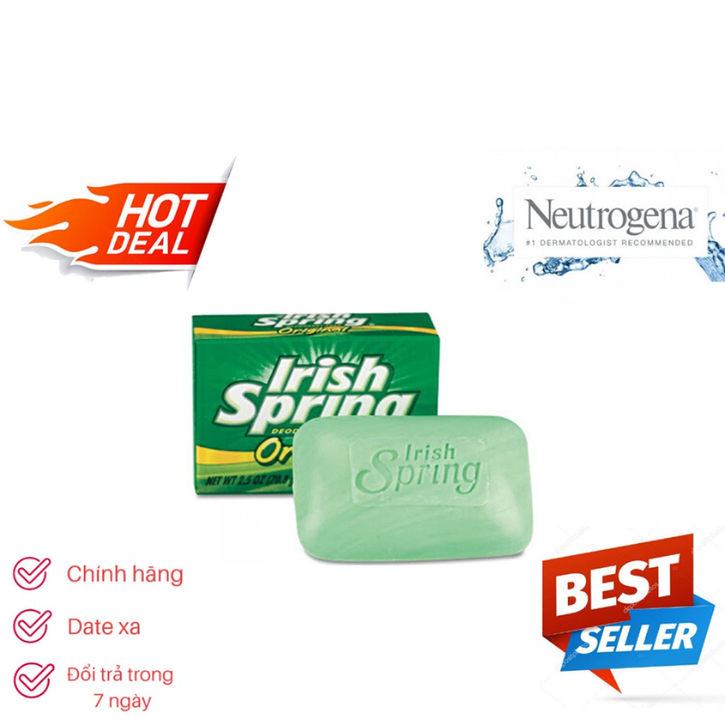 Xà Bông Cục Irish Spring Deodorant Soap Original