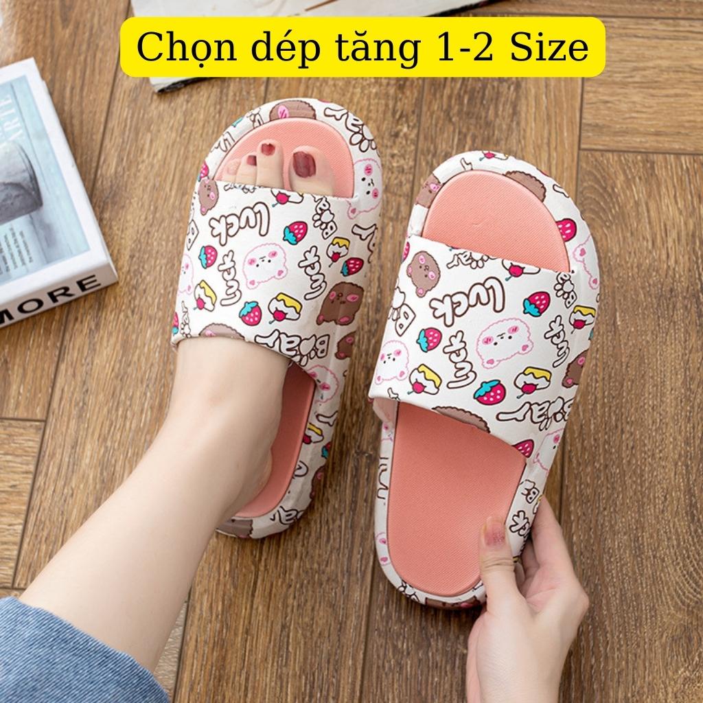 Dép nữ hình gấu LUCK cực xinh, mềm êm