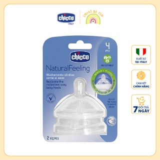 Núm ty thay bình sữa Chicco Natural Feeling 0+,2m+,4m+,6m+