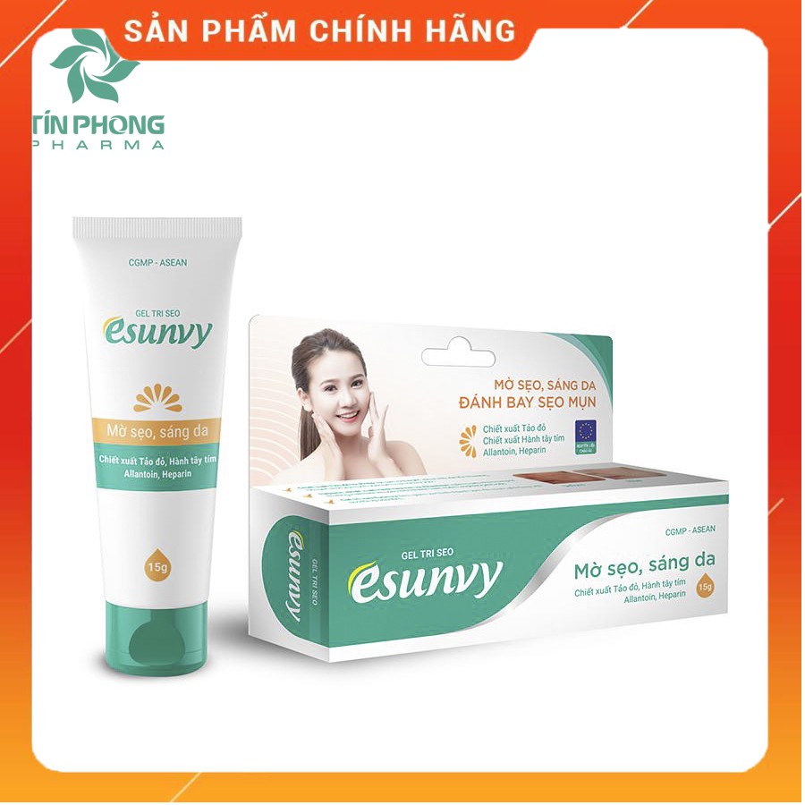 ✅[CHÍNH HÃNG] Gel mờ Seo Esunvy - Đánh bay sẹo mụn - Mờ sẹo, sáng da - Tuýp 15g
