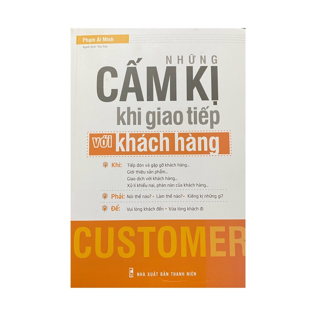 Sách Những cấm kị khi giao tiếp với khách hàng ( MinhLongBooks )