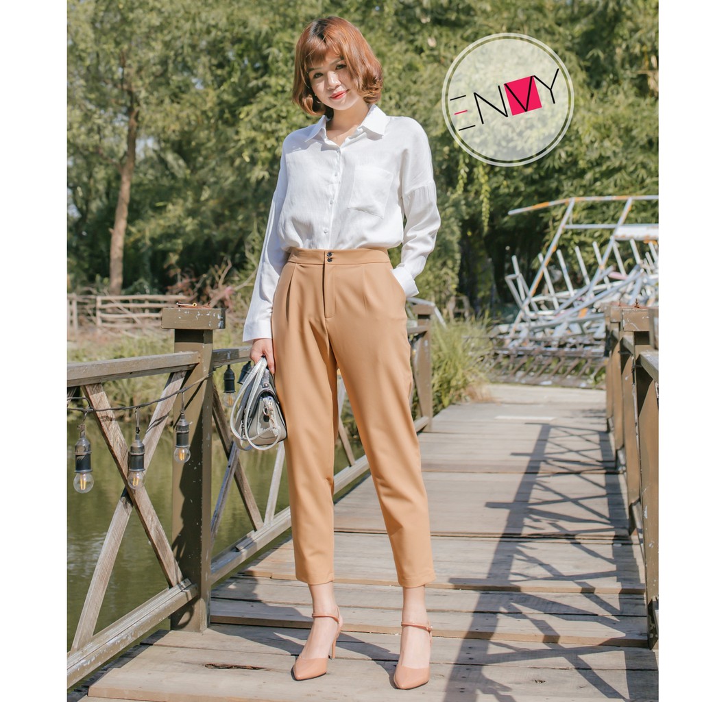 Quần Baggy Cotton ENVY (Nút gài, lưng vải) - QK0090 | BigBuy360 - bigbuy360.vn