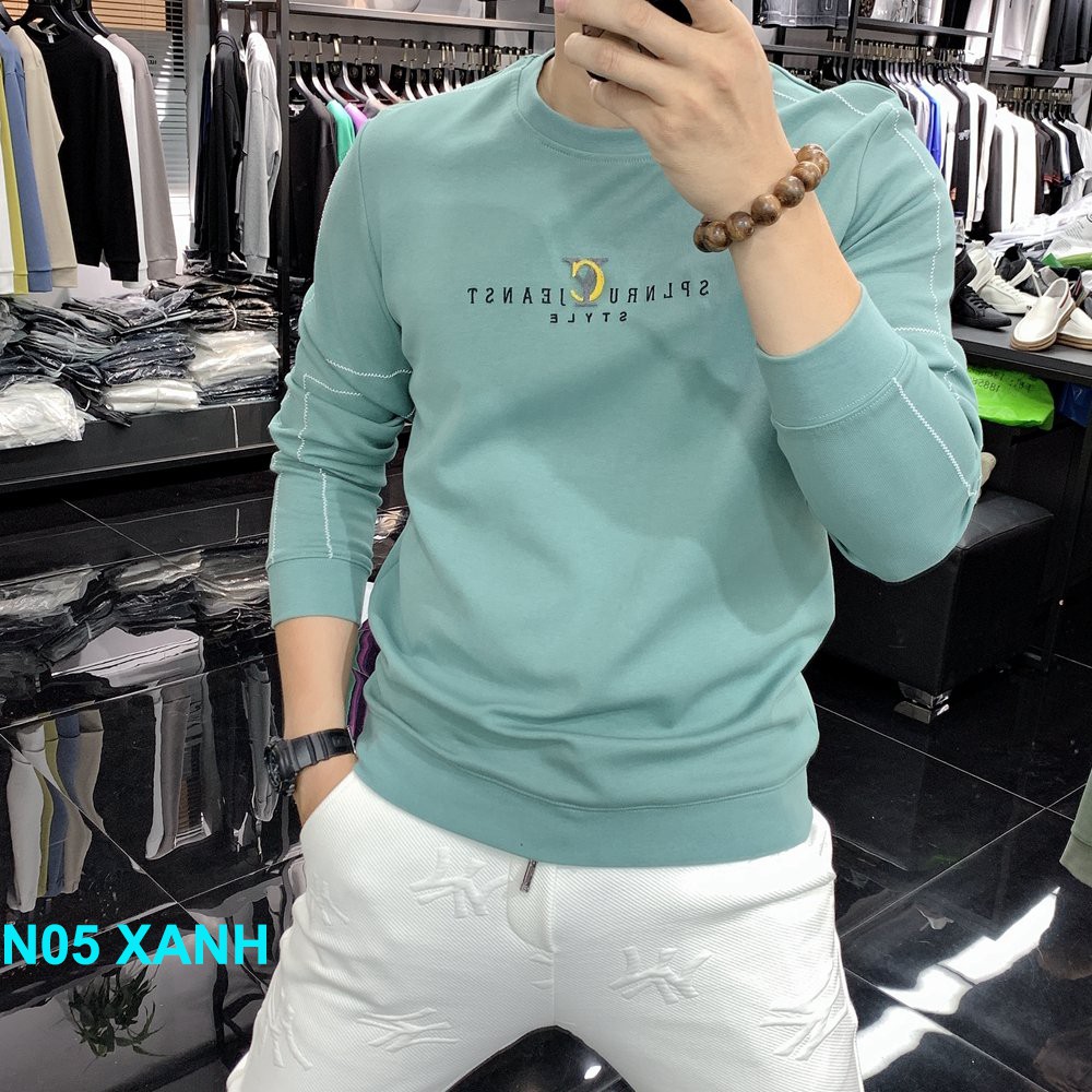 Áo Thun Nam, Áo Thu Đông Nam Dài Tay Cổ Tròn In 3D Siêu Đẹp - Chất liệu Poly 2Da - N05