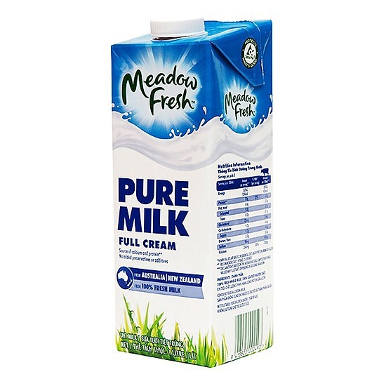 Hộp sữa tươi tiệt trùng Nguyên kem Meadow Fresh 1L