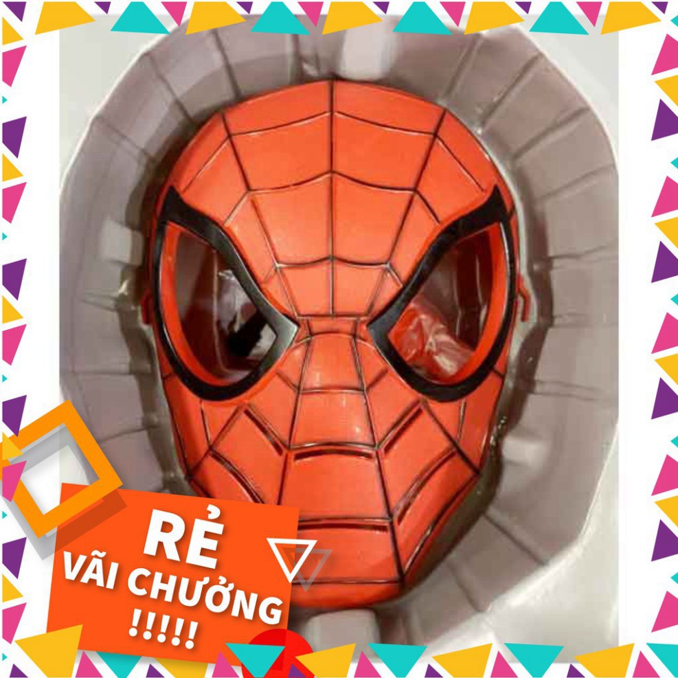 [tongkhotruongtien] Mặt nạ siêu nhân nhện siêu anh hùng Spider Man + Đồng hồ + Áo choàng spider man wc05-19